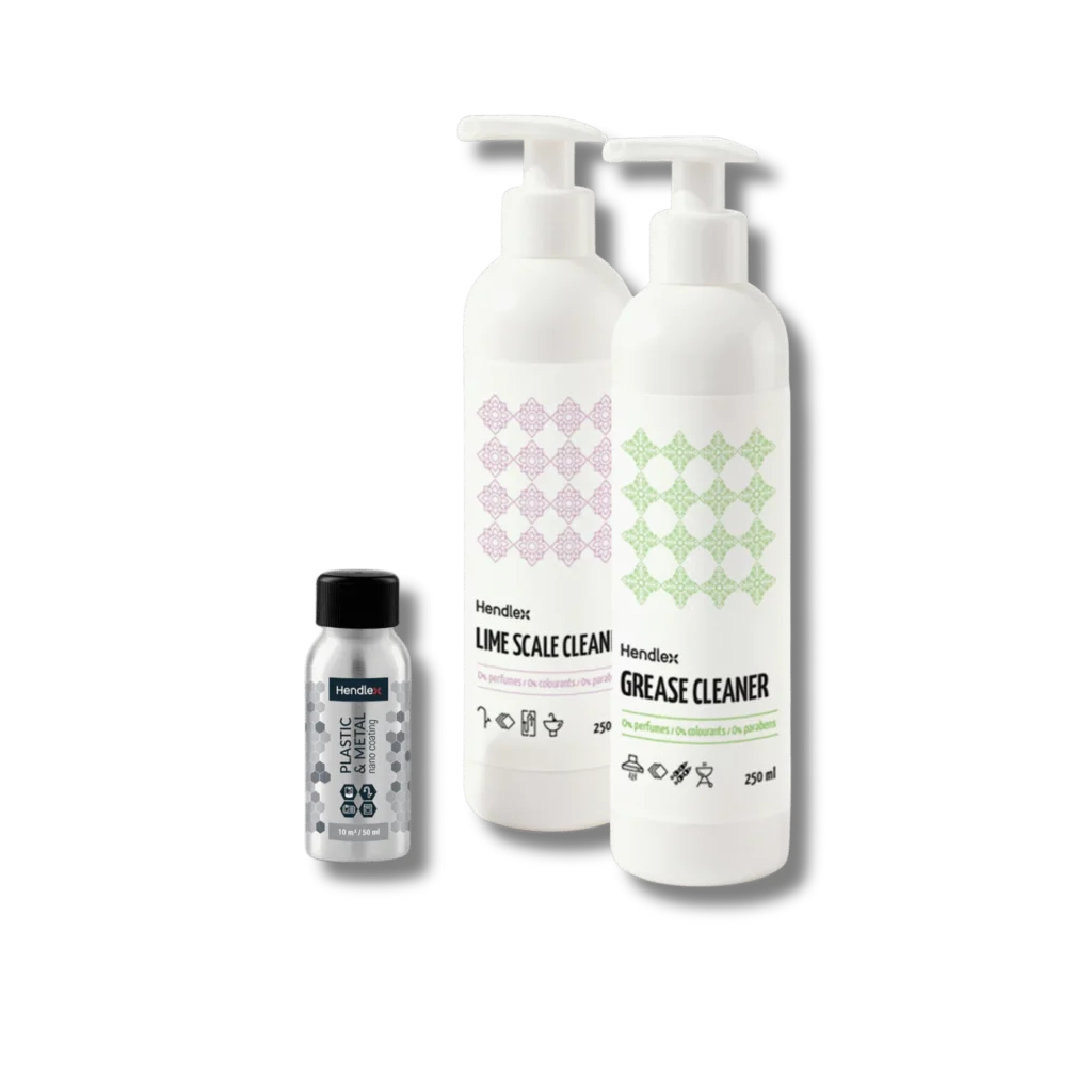 Namų priežiūros rinkinys su Hendlex priemonėmis – vonios ir virtuves švarai